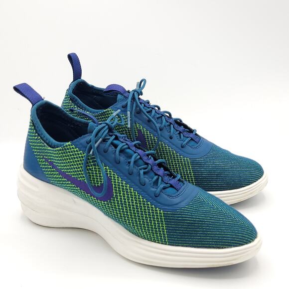 Nike Lunarelite Sky HI JCRD 654169-400 Blue green women's size 8 rare - Picture 3 of 9